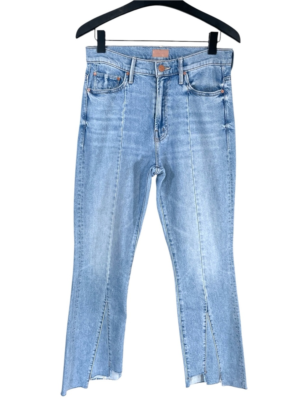 Mother Denim Insider Crop Pointy Fray Jeans size 28 in Lets Get it Together Wash - Picture 6 of 13